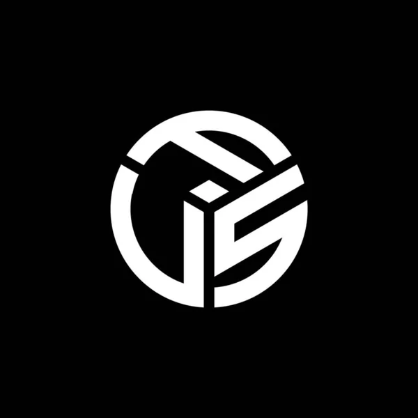 Σχεδιασμός Λογότυπου Γράμματος Fvs Μαύρο Φόντο Fvs Δημιουργική Αρχικά Γράμμα — Διανυσματικό Αρχείο