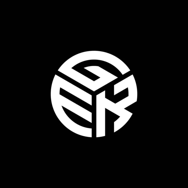 Gek Brev Logotyp Design Svart Bakgrund Gek Kreativa Initialer Brev — Stock vektor