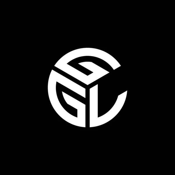 Ggl Letter Logo Ontwerp Zwarte Achtergrond Ggl Creatieve Initialen Letter — Stockvector