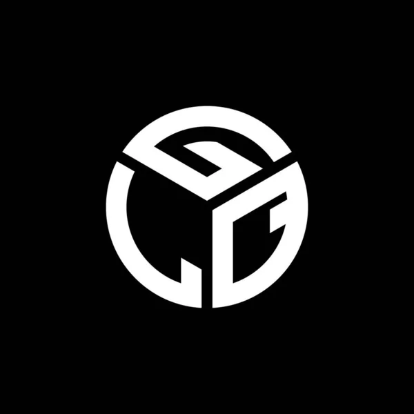 Glq Brev Logotyp Design Svart Bakgrund Glq Kreativa Initialer Brev — Stock vektor
