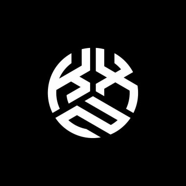 Siyah arkaplanda PrintKXN harf logosu tasarımı. KXN yaratıcı harflerin baş harfleri logo kavramı. KXN harf tasarımı.