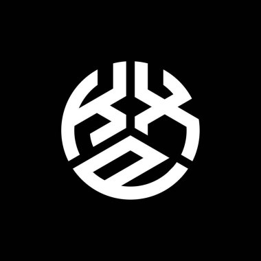 Siyah arkaplanda PrintKXP harf logosu tasarımı. KXP yaratıcı harflerin baş harfleri logo kavramı. KXP harf tasarımı.