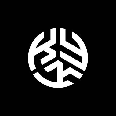 Siyah arkaplanda PrintKYK harf logosu tasarımı. KYK yaratıcı harflerin baş harfleri logo kavramı. KYK harf tasarımı.