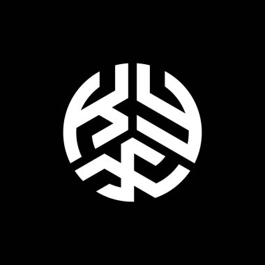 Siyah arkaplanda PrintKYX harf logosu tasarımı. KYX yaratıcı harflerin baş harfleri logo kavramı. KYX harf tasarımı.