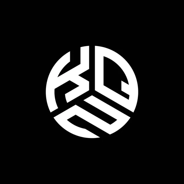 Printkqn Дизайн Логотипа Чёрном Фоне Концепция Логотипа Креативными Инициалами Kqn — стоковый вектор