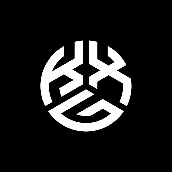 Printkxg Дизайн Логотипа Чёрном Фоне Kxg Креативные Инициалы Буквенная Концепция — стоковый вектор