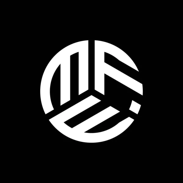 Projekt Logo Litery Mfe Czarnym Tle Msz Twórcze Inicjały Koncepcja — Wektor stockowy