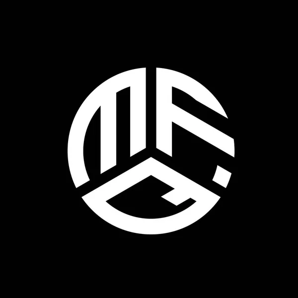 Diseño Del Logotipo Letra Mfq Sobre Fondo Negro Mfq Iniciales — Archivo Imágenes Vectoriales