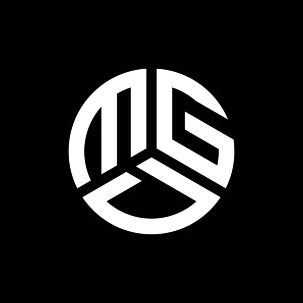 Дизайн Логотипа Mgd Чёрном Фоне Концепция Логотипа Инициалами Mgd Дизайн — стоковый вектор