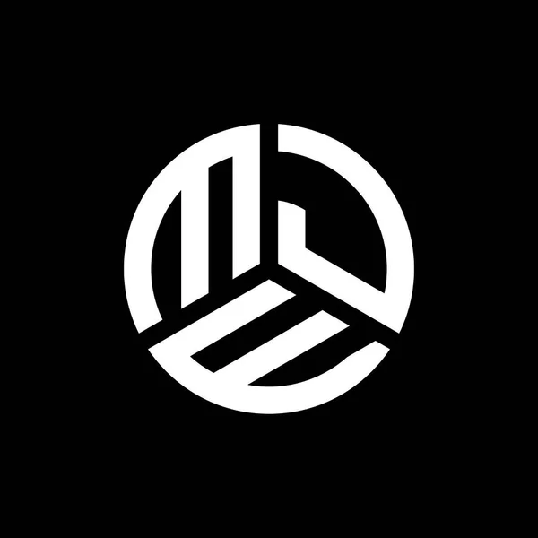 Diseño Del Logotipo Letra Mje Sobre Fondo Negro Mje Iniciales — Vector de stock