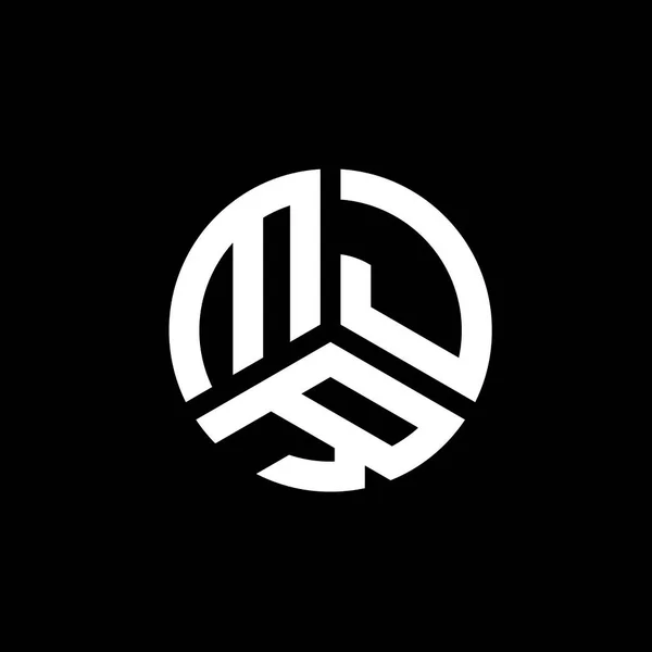 Mjr Letter Logo Design Black Background Mjr Creative Initials Letter — Stock Vector