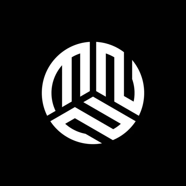 Projekt Logo Litery Mnn Czarnym Tle Mnn Twórcze Inicjały Koncepcja — Wektor stockowy