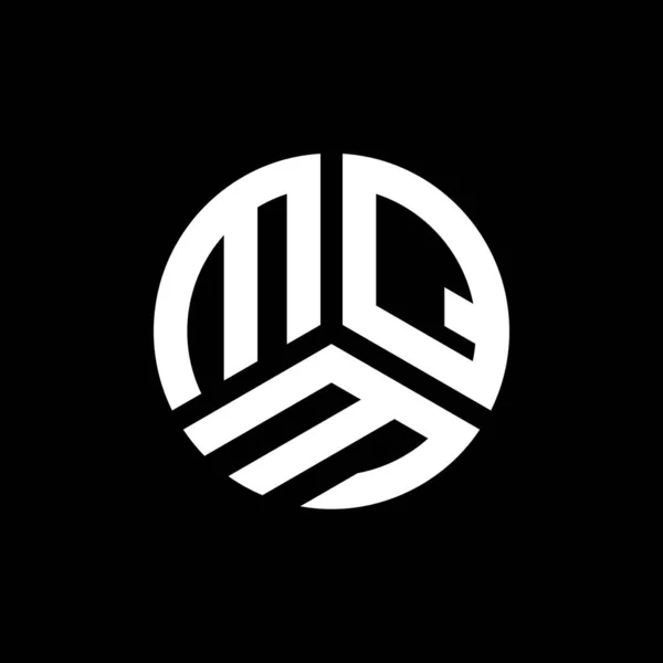Logo Lettera Mqm Sfondo Nero Mqm Creativo Iniziali Lettera Logo — Vettoriale Stock