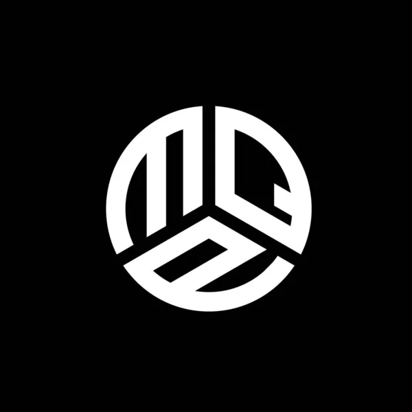Projekt Logo Litery Mqp Czarnym Tle Mqp Twórcze Inicjały Koncepcja — Wektor stockowy