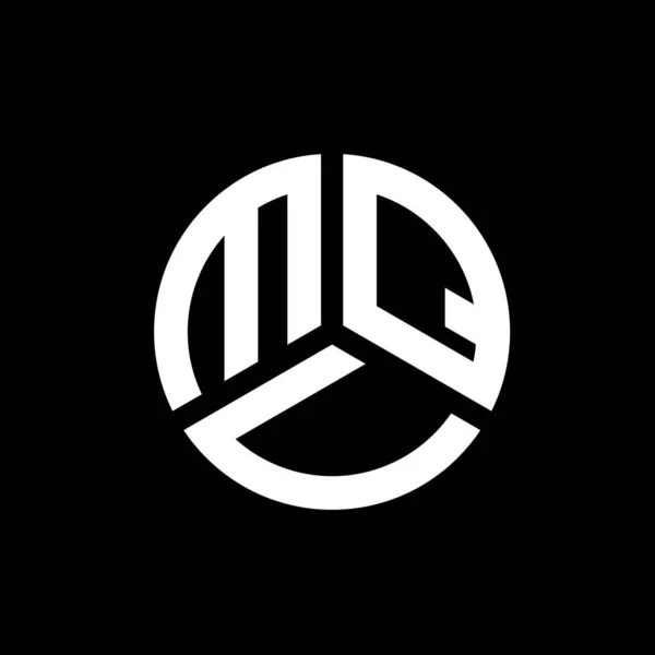 Diseño Del Logotipo Letra Mqv Sobre Fondo Negro Mqv Iniciales — Archivo Imágenes Vectoriales
