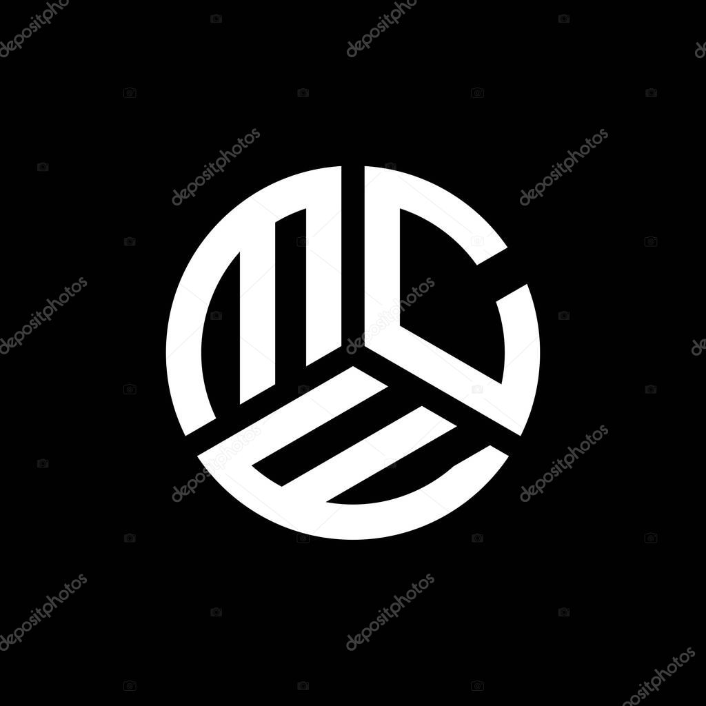 MCE letter logo design on black background. MCE creative initials letter logo concept. MCE letter design.