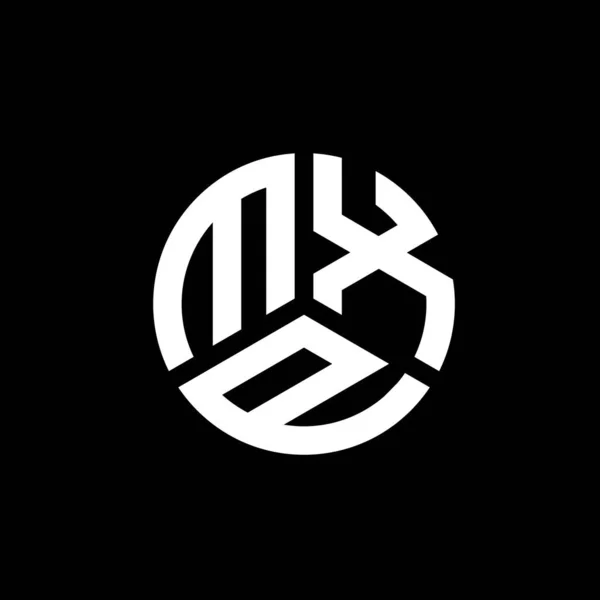 黑色背景上的Mxp字母标识设计 Mxp创意的首字母首字母标识概念 Mxp字母设计 — 图库矢量图片