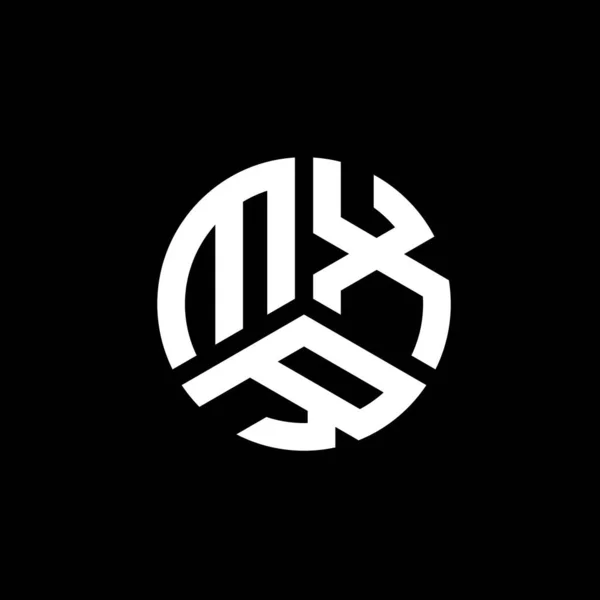 基于黑色背景的Mxr字母标识设计 Mxr创意首字母首字母标识概念 Mxr字母设计 — 图库矢量图片