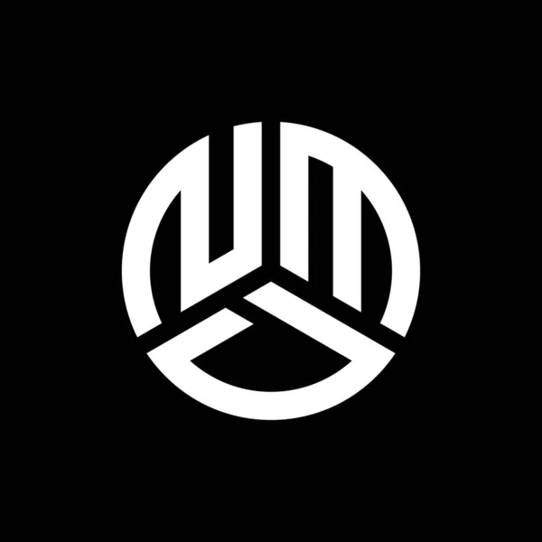 Nmd Letter Logo Design Auf Schwarzem Hintergrund Nmd Kreative Initialen — Stockvektor