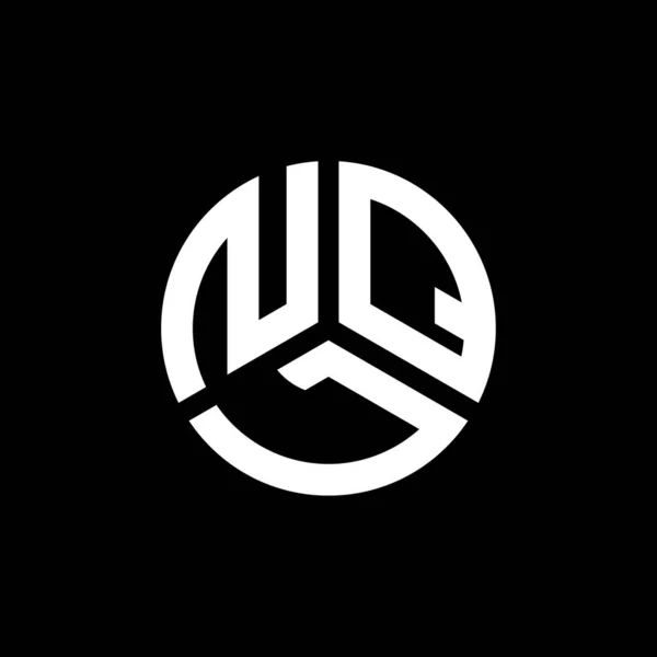 Дизайн Логотипа Буквы Nql Черном Фоне Концепция Логотипа Инициалами Nql — стоковый вектор