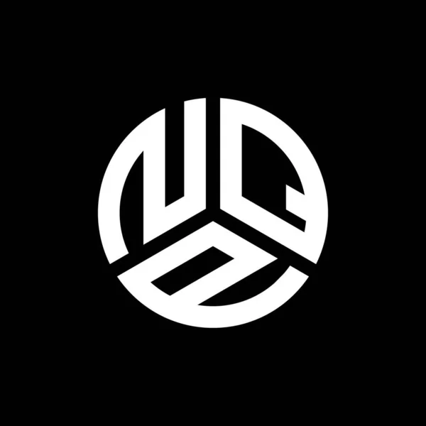 Дизайн Логотипа Nqp Чёрном Фоне Концепция Логотипа Инициалами Nqp Дизайн — стоковый вектор