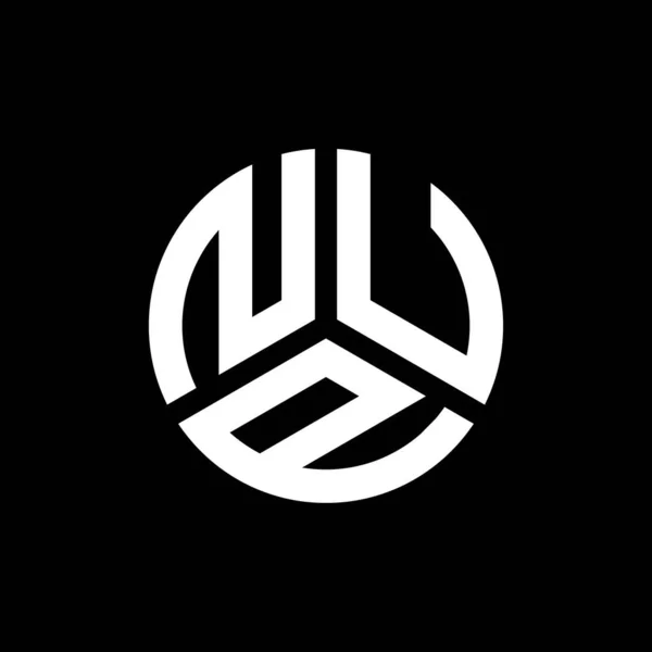 Design Logo Literei Nup Fundal Negru Nup Creativ Iniţiale Literă — Vector de stoc