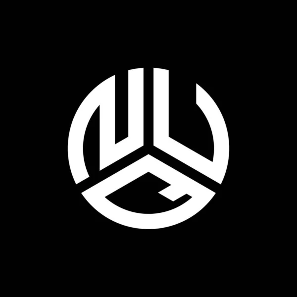 Design Logo Literei Nuq Fundal Negru Nuq Creativ Inițiale Concept — Vector de stoc