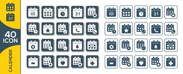Εικονίδιο Ημερολογίου Λογότυπο Απομονωμένη Εικόνα Διάνυσμα Σύμβολο Συμβόλου Απλή Συλλογή — Διανυσματικό Αρχείο