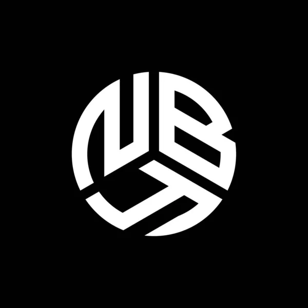 Design Logo Literei Nby Fundal Negru Nby Creativ Iniţiale Litera — Vector de stoc