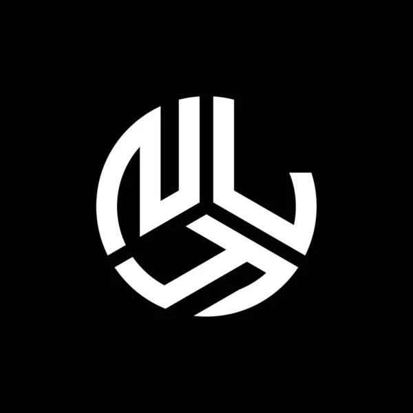 Σχεδιασμός Λογότυπου Γράμματα Nly Μαύρο Φόντο Nly Δημιουργική Αρχικά Γράμμα — Διανυσματικό Αρχείο