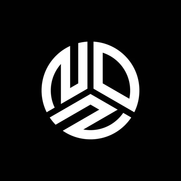 Noz Carta Logotipo Design Fundo Preto Noz Iniciais Criativas Conceito —  Vetores de Stock