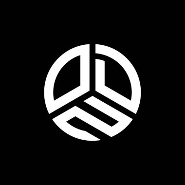 Siyah arka planda ODN harf logosu tasarımı. ODN yaratıcı harflerin baş harfleri logo kavramı. ODN harf tasarımı.