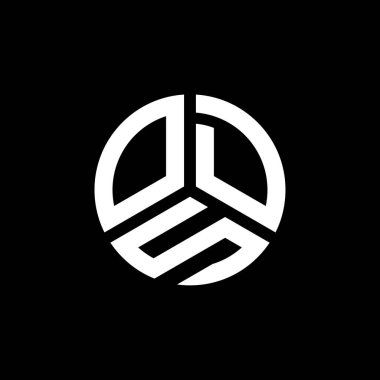 Siyah arka planda YÖS harf logosu tasarımı. YMB yaratıcı harflerin baş harfleri logo konsepti. YMB harf tasarımı.