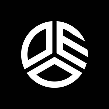 Siyah arka planda OEO harf logosu tasarımı. OEO yaratıcı harflerin baş harfleri logo kavramı. OEO harf tasarımı.