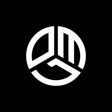 Siyah arka planda OML harf logosu tasarımı. OML yaratıcı harflerin baş harfleri logo kavramı. OML harf tasarımı.