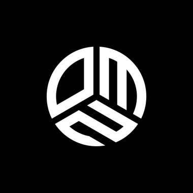 Siyah arka planda OMN harf logosu tasarımı. OMN yaratıcı harflerin baş harfleri logo kavramı. OMN harf tasarımı.