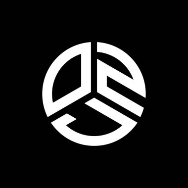 Siyah arka planda OZL harf logosu tasarımı. OZL yaratıcı harflerin baş harfleri logo kavramı. OZL harf tasarımı.