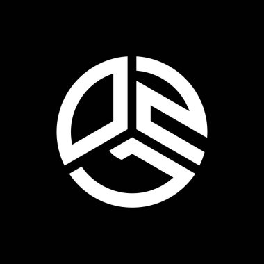 Siyah arka planda OZL harf logosu tasarımı. OZL yaratıcı harflerin baş harfleri logo kavramı. OZL harf tasarımı.