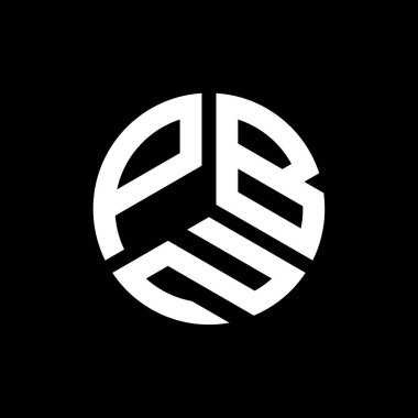 Siyah arkaplanda PBN harf logosu tasarımı. PBN yaratıcı harflerin baş harfleri logo kavramı. PBN harf tasarımı.