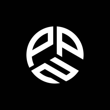 Siyah arkaplanda PPN harf logosu tasarımı. PPN yaratıcı harflerin baş harfleri logo kavramı. PPN harf tasarımı.