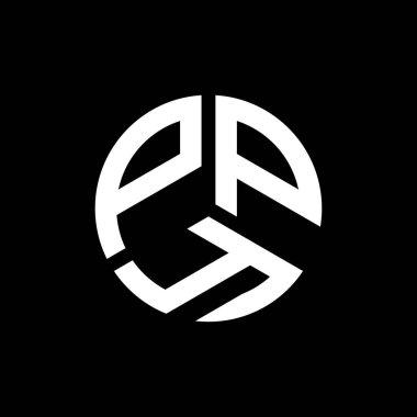 Siyah arkaplanda PPY harf logosu tasarımı. PPY yaratıcı harflerin baş harfleri logo kavramı. PPY harf tasarımı.
