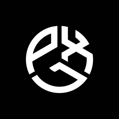 Siyah arkaplanda PXL harf logosu tasarımı. PXL yaratıcı harflerin baş harfleri logo kavramı. PXL harf tasarımı.