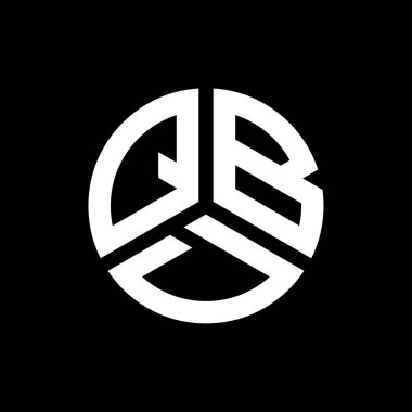Siyah arkaplanda QBD harf logosu tasarımı. QBD yaratıcı harflerin baş harfleri logo konsepti. QBD harf tasarımı.