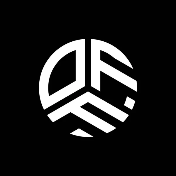 ブラックを基調としたオフレターロゴデザイン 創造的なイニシャルの手紙のロゴの概念を消す オフレターデザイン — ストックベクタ