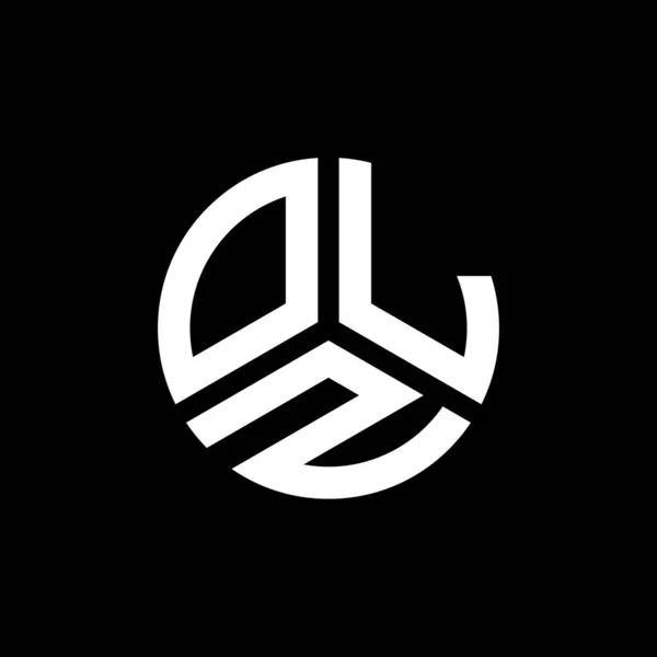 ブラックを基調としたOlzレターロゴデザイン Olzクリエイティブイニシャルレターロゴコンセプト Olz手紙デザイン — ストックベクタ