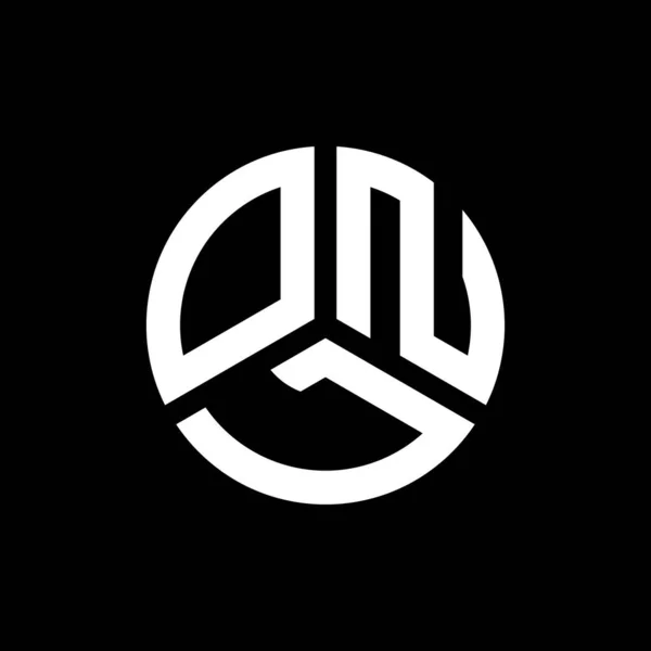 Onl Letter Logo Design Black Background Onl Creative Initials Letter — Stock Vector