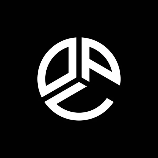 Opv Letter Logo Design Auf Schwarzem Hintergrund Opv Kreative Initialen — Stockvektor