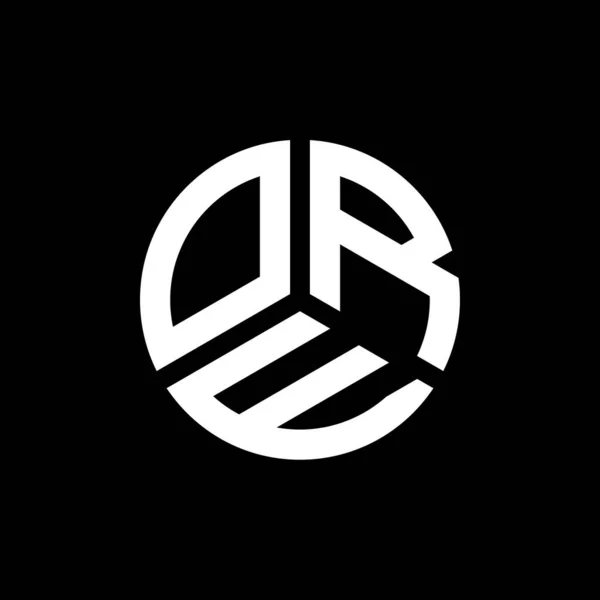 ブラックを基調としたOreの文字ロゴデザイン Ore創造的なイニシャルの手紙のロゴコンセプト Ore Letter Design — ストックベクタ