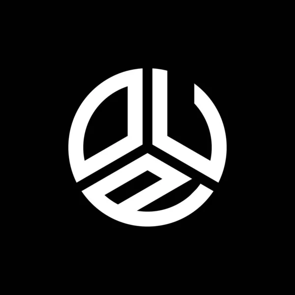 Oup Letter Logo Design Auf Schwarzem Hintergrund Oup Kreative Initialen — Stockvektor