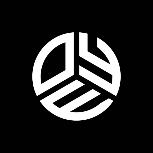 Σχεδιασμός Λογότυπου Oye Μαύρο Φόντο Oye Δημιουργική Αρχικά Γράμμα Λογότυπο — Διανυσματικό Αρχείο